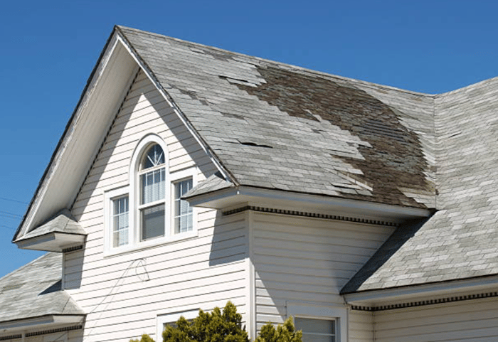 roof damage from storm