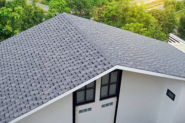 residential roof with heavy tree coverage around in the Durham, NC area